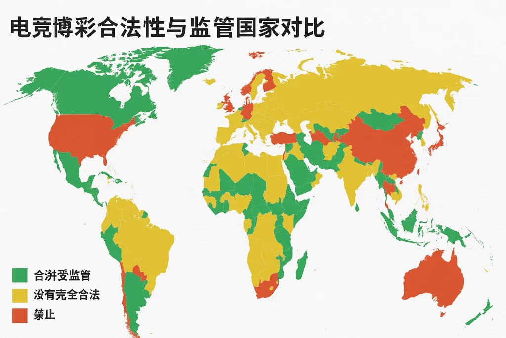 电竞博彩合法性与监管国家对比